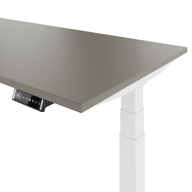 TELDRA Pro, 2-motor desk | 1600 - 1800 mm, electrically height-adjustable, cubanite grey  - 6 Main Image