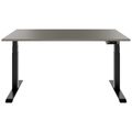 TELDRA Pro, 2-Motoren-Schreibtisch | 1600 - 1800 mm, elektrisch höhenverstellbar, Cubanitgrau TELDRA Pro, 2-Motoren-Schreibtisch | 1600 - 1800 mm, elektrisch höhenverstellbar, Cubanitgrau