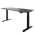 TELDRA Pro, 2-Motoren-Schreibtisch | 1600 - 1800 mm, elektrisch höhenverstellbar, Cubanitgrau 