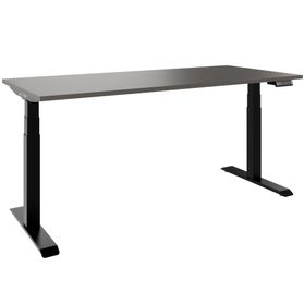 TELDRA Pro, 2-Motoren-Schreibtisch | 1600 - 1800 mm, elektrisch höhenverstellbar, Cubanitgrau 