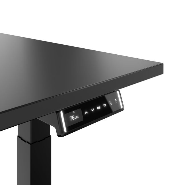 TELDRA Pro, 2-Motoren-Schreibtisch | 1600 - 1800 mm, elektrisch höhenverstellbar, Anthrazit