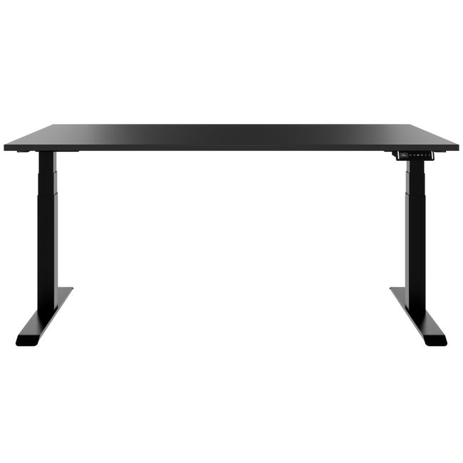 TELDRA Pro, 2-Motoren-Schreibtisch | 1600 - 1800 mm, elektrisch höhenverstellbar, Anthrazit