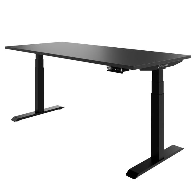 TELDRA Pro, 2-Motoren-Schreibtisch | 1600 - 1800 mm, elektrisch höhenverstellbar, Anthrazit