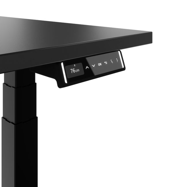 TELDRA Pro, 2-Motoren-Schreibtisch | 1600 - 1800 mm, elektrisch höhenverstellbar, Anthrazit