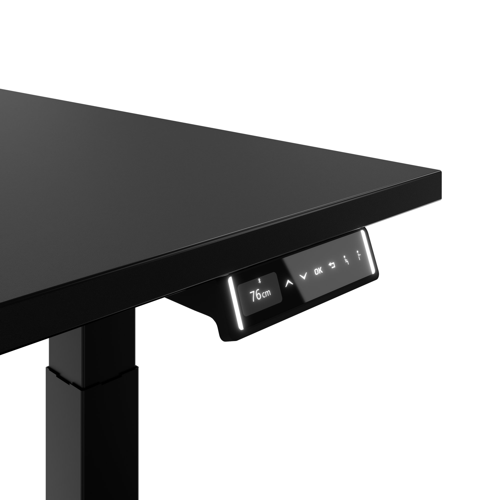 TELDRA Pro, 2-Motoren-Schreibtisch | 1600 - 2000 mm, elektrisch höhenverstellbar, Linoleum Charcoal - 5 Main Image