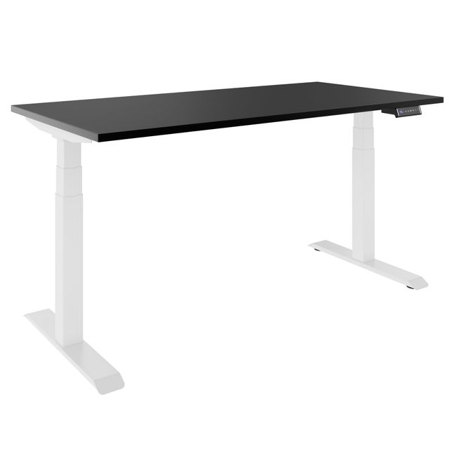 TELDRA Pro, Desk a 2 motori | 1600 - 2000 mm, regolabile altezza elettricamente, carbone Linoleum - 1 Main Image