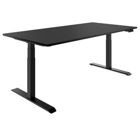 TELDRA Pro, 2-Motoren-Schreibtisch | 1600 - 2000 mm, elektrisch höhenverstellbar, Linoleum Charcoal