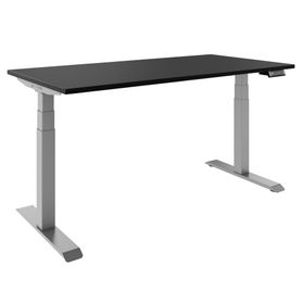 TELDRA Pro, 2-Motoren-Schreibtisch | 1600 - 2000 mm, elektrisch höhenverstellbar, Linoleum Charcoal