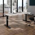 TELDRA Pro, 2-Motoren-Schreibtisch | 1600 - 2000 mm, elektrisch höhenverstellbar, Linoleum Pebble TELDRA Pro, 2-Motoren-Schreibtisch | 1600 - 2000 mm, elektrisch höhenverstellbar, Linoleum Pebble