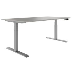 TELDRA Pro, 2-Motoren-Schreibtisch | 1800 - 2000 mm, elektrisch höhenverstellbar, Linoleum Pebble