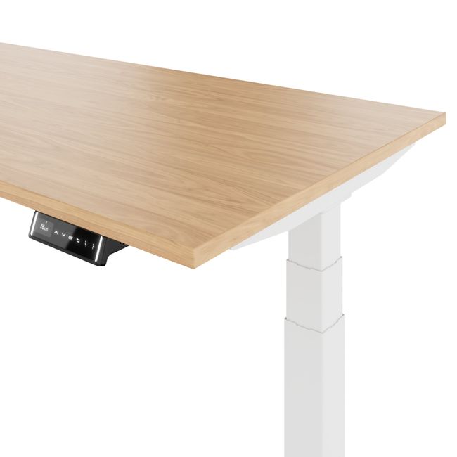 TELDRA Pro, 2-motor desk | 1600 - 2000 mm, electrically height adjustable, real wood veneer oak - 6 Main Image