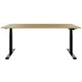 TELDRA Pro, 2-Motoren-Schreibtisch | 1600 - 2000 mm, elektrisch höhenverstellbar, Echtholz-Furnier Eiche
