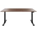 TELDRA Pro, 2-Motoren-Schreibtisch | 1600 - 2000 mm, elektrisch höhenverstellbar, Echtholz-Furnier Nussbaum