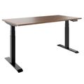 TELDRA Pro, 2-motor desk | 1600 - 2000 mm, electrically height adjustable, real wood veneer walnut - 1 Thumbnail Image