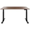 TELDRA Pro, 2-motor desk | 1600 - 2000 mm, electrically height adjustable, real wood veneer walnut - 3 Thumbnail Image