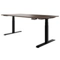 TELDRA Pro, 2-Motoren-Schreibtisch | 1600 - 2000 mm, elektrisch höhenverstellbar, Echtholz-Furnier Nussbaum