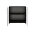 PRO Swing door cabinet | 2 U, 800 - 1200 x 770 mm, soft close, graphite/white - 3 Thumbnail Image