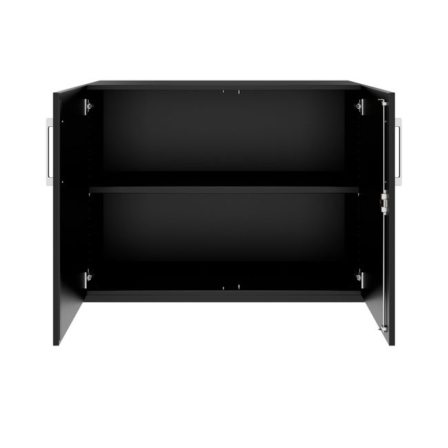 PRO Flügeltürenschrank | 2 OH, 800 - 1200 x 770 mm, Soft-Close, Schwarz PRO Flügeltürenschrank | 2 OH, 800 - 1200 x 770 mm, Soft-Close, Schwarz