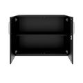 PRO hinged door cabinet | 2 OH, 800 - 1200 x 770 mm, soft close, black - 3 Thumbnail Image