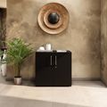 PRO hinged door cabinet | 2 OH, 800 - 1200 x 770 mm, soft close, black - 15 Thumbnail Image