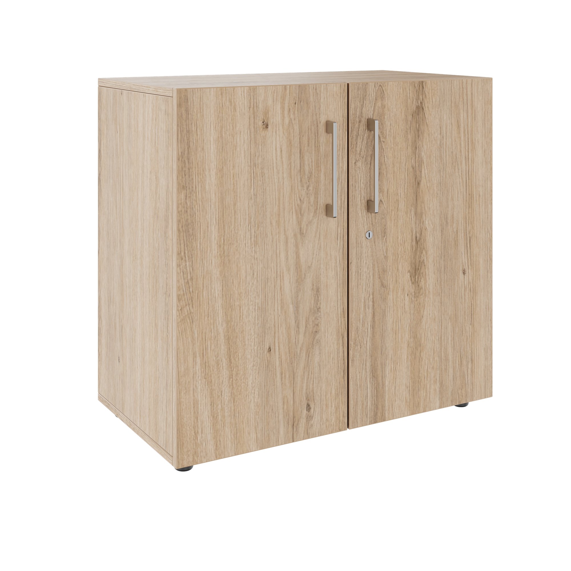 PRO hinged door cabinet | 2 OH, 800 - 1200 x 770 mm, soft close, natural oak - 1 Main Image