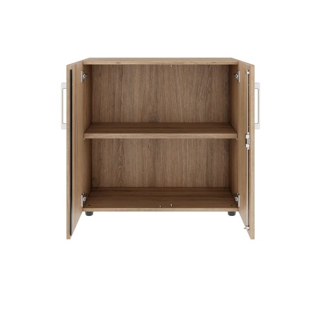 PRO Flügeltürenschrank | 2 OH, 800 - 1200 x 770 mm, Soft-Close, Natureiche - 3 Main Image