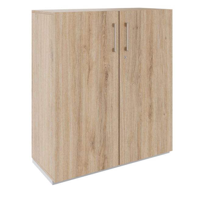 PRO Flügeltürenschrank | 3 OH, 800 - 1200 x 1140 mm, Soft-Close, Natureiche