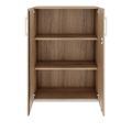 PRO hinged door cabinet | 3 OH, 800 - 1200 x 1140 mm, soft close, natural oak - 3 Thumbnail Image