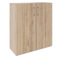 PRO Flügeltürenschrank | 3 OH, 800 - 1200 x 1140 mm, Soft-Close, Natureiche
