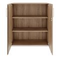 PRO Flügeltürenschrank | 3 OH, 800 - 1200 x 1140 mm, Soft-Close, Natureiche