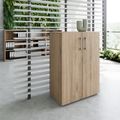 PRO Flügeltürenschrank | 3 OH, 800 - 1200 x 1140 mm, Soft-Close, Natureiche