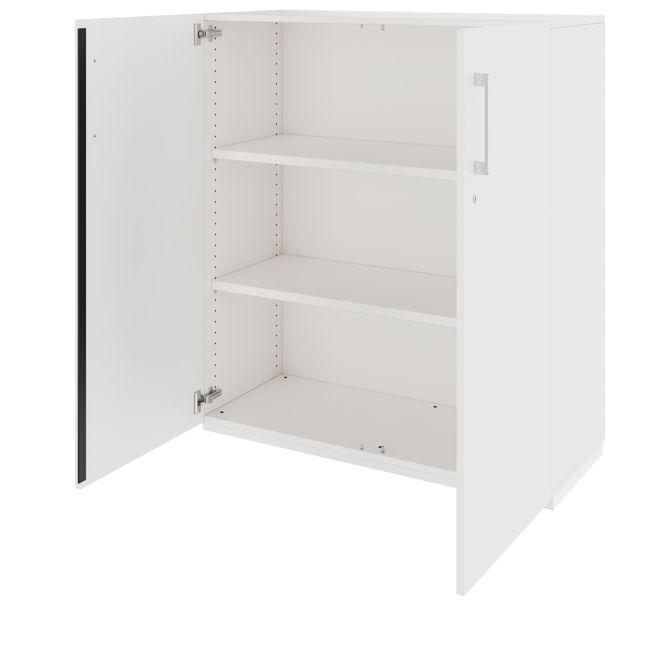 PRO Flügeltürenschrank | 3 OH, 800 - 1200 x 1140 mm, Soft-Close, Weiß PRO Flügeltürenschrank | 3 OH, 800 - 1200 x 1140 mm, Soft-Close, Weiß