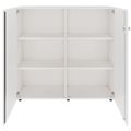 PRO Swing door cabinet | 3 OH, 800 - 1200 x 1140 mm, soft close, white - 3 Thumbnail Image