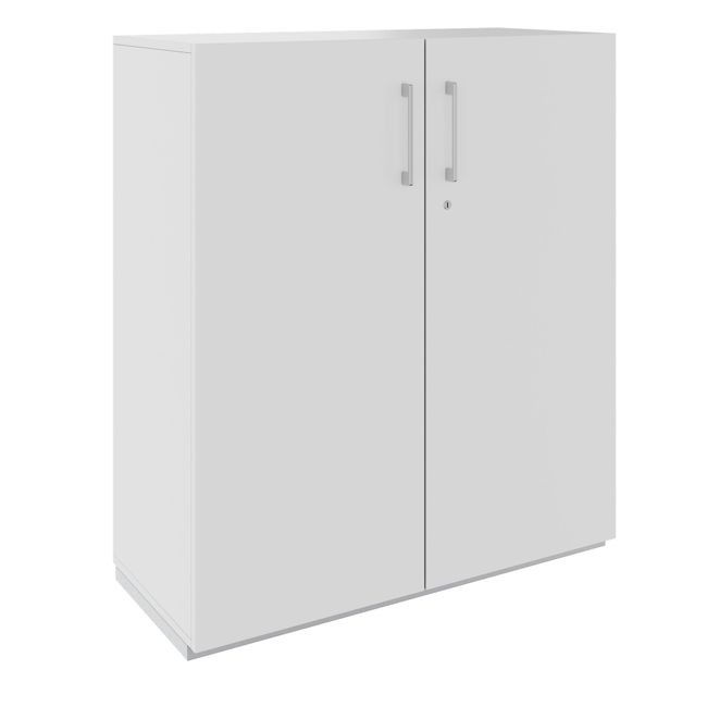 PRO Flügeltürenschrank | 3 OH, 800 - 1200 x 1140 mm, Soft-Close, Grau