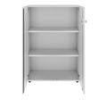 PRO hinged door cabinet | 3 OH, 800 - 1200 x 1140 mm, soft close, gray - 3 Thumbnail Image