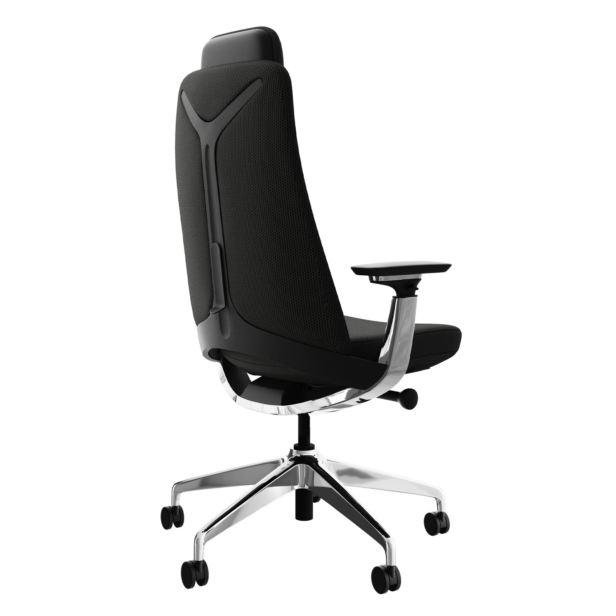 YUCAN Bürodrehstuhl | 4D-Armlehnen, Synchronmechanik, optionale Kopfstütze, Schwarz - 4 Main Image