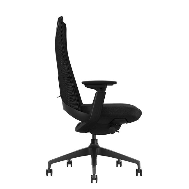YUCAN Office swinging chair | 4D armrests, synchronous mechanics, optional headrest, black - 2 Main Image