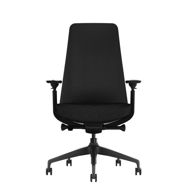 YUCAN Office swinging chair | 4D armrests, synchronous mechanics, optional headrest, black - 3 Main Image