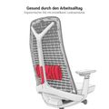 YUCAN Office swinging chair | 4D armrests, synchronous mechanics, optional headrest, black - 9 Thumbnail Image