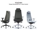 YUCAN Office swinging chair | 4D armrests, synchronous mechanics, optional headrest, black - 7 Thumbnail Image