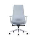 YUCAN Chaise oscillante de bureau | Accoudoirs 4d, mécanique synchrone, gris argenté - 12 Thumbnail Image