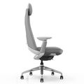 YUCAN Bürodrehstuhl | 4D-Armlehnen, Synchronmechanik, Silbergrau