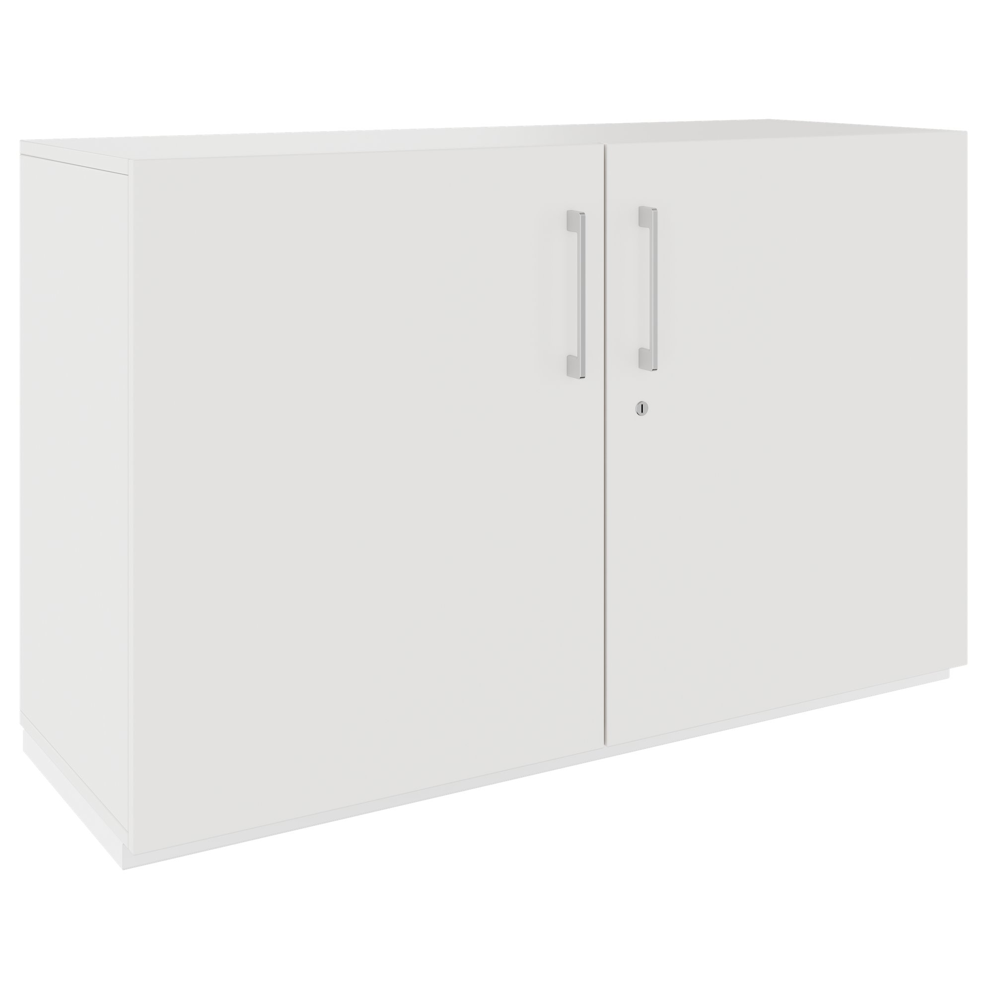 PRO hinged door cabinet | 2 OH, 800 - 1200 x 770 mm, soft close, white - 1 Main Image
