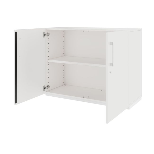 PRO Flügeltürenschrank | 2 OH, 800 - 1200 x 770 mm, Soft-Close, Weiß PRO Flügeltürenschrank | 2 OH, 800 - 1200 x 770 mm, Soft-Close, Weiß