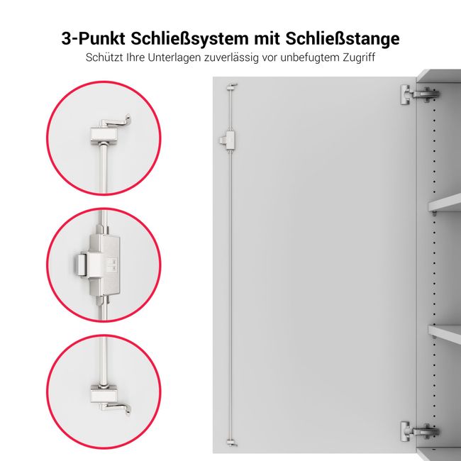 PRO Flügeltürenschrank | 2 OH, 800 - 1200 x 770 mm, Soft-Close, Weiß PRO Flügeltürenschrank | 2 OH, 800 - 1200 x 770 mm, Soft-Close, Weiß