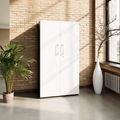 PRO Swing door cabinet | 4 U, 800 - 1200 x 1510 mm, soft close, graphite/white - 15 Thumbnail Image