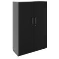 PRO hinged door cabinet | 4 OH, 800 - 1200 x 1510 mm, soft close, black - 3 Thumbnail Image