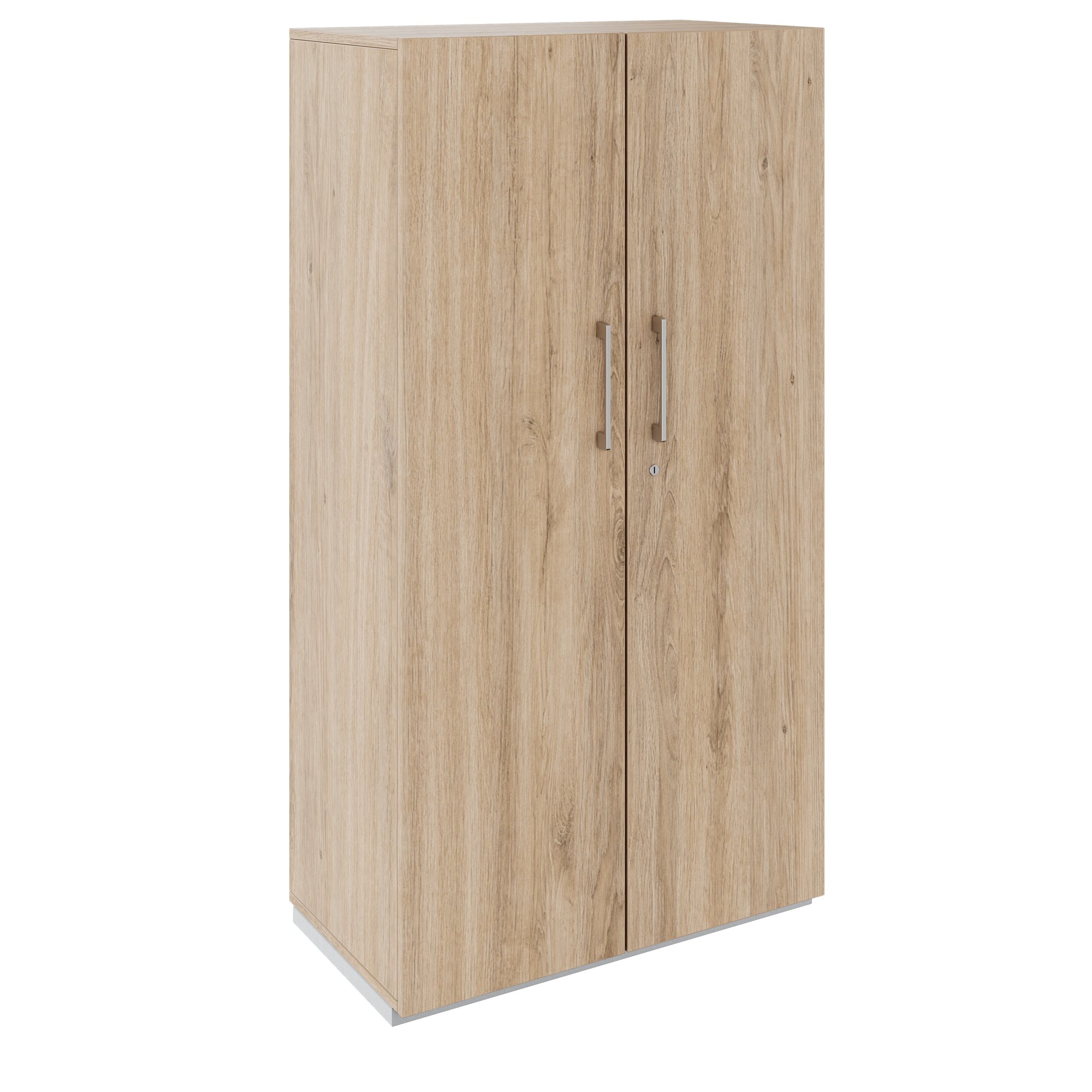PRO hinged door cabinet | 4 OH, 800 - 1200 x 1510 mm, soft close, natural oak - 1 Main Image