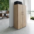 PRO hinged door cabinet | 4 OH, 800 - 1200 x 1510 mm, soft close, natural oak - 15 Thumbnail Image