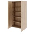 PRO Flügeltürenschrank | 5 OH, 800 - 1200 x 1880 mm, Soft-Close, Natureiche